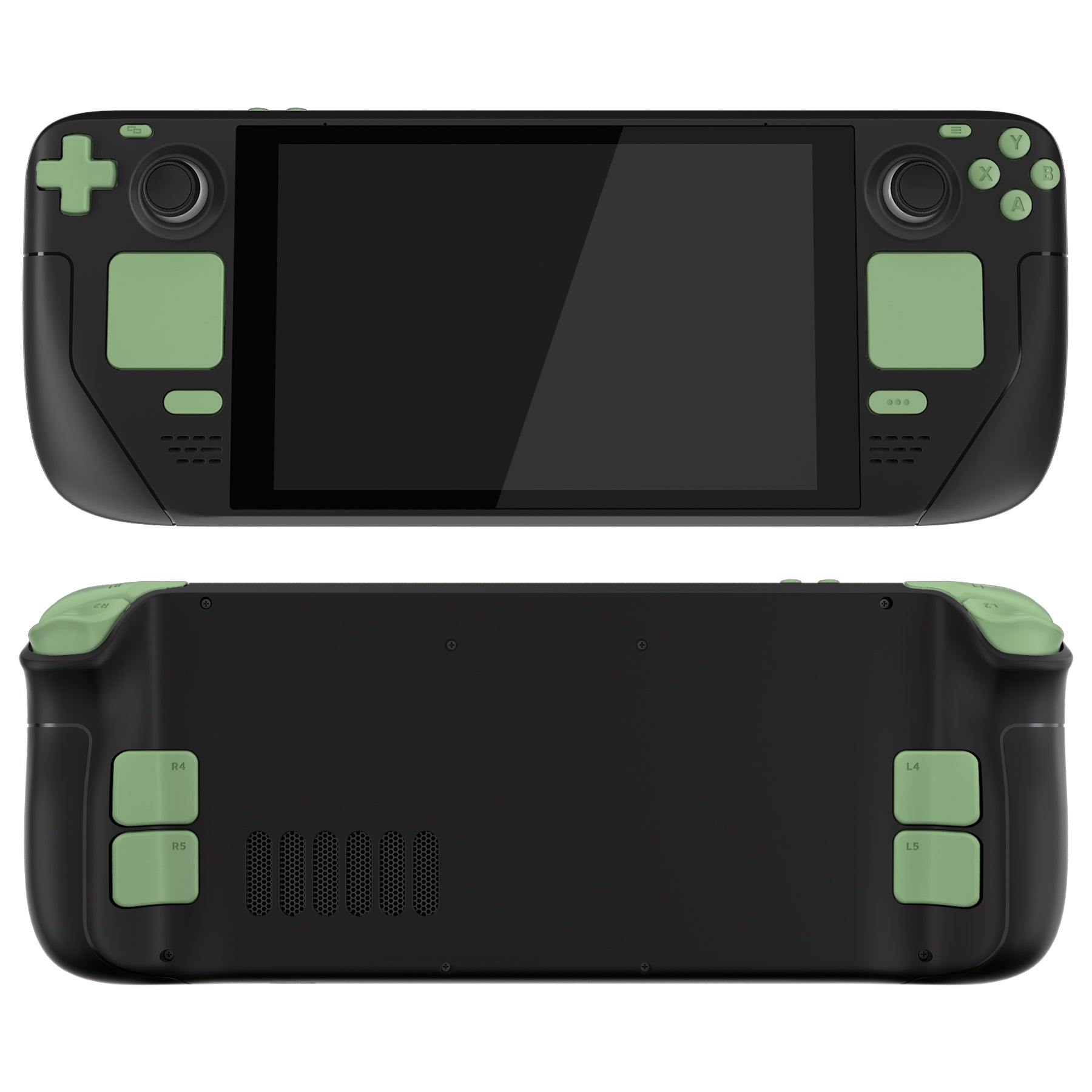 eXtremeRate Matcha Green Replacement Full Set Buttons for Steam