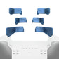 eXtremeRate Retail Metalic Neptune Blue 6in1 Replacement Interchangeable Swift Back Paddles for Xbox One Elite & Elite Series 2 Controller