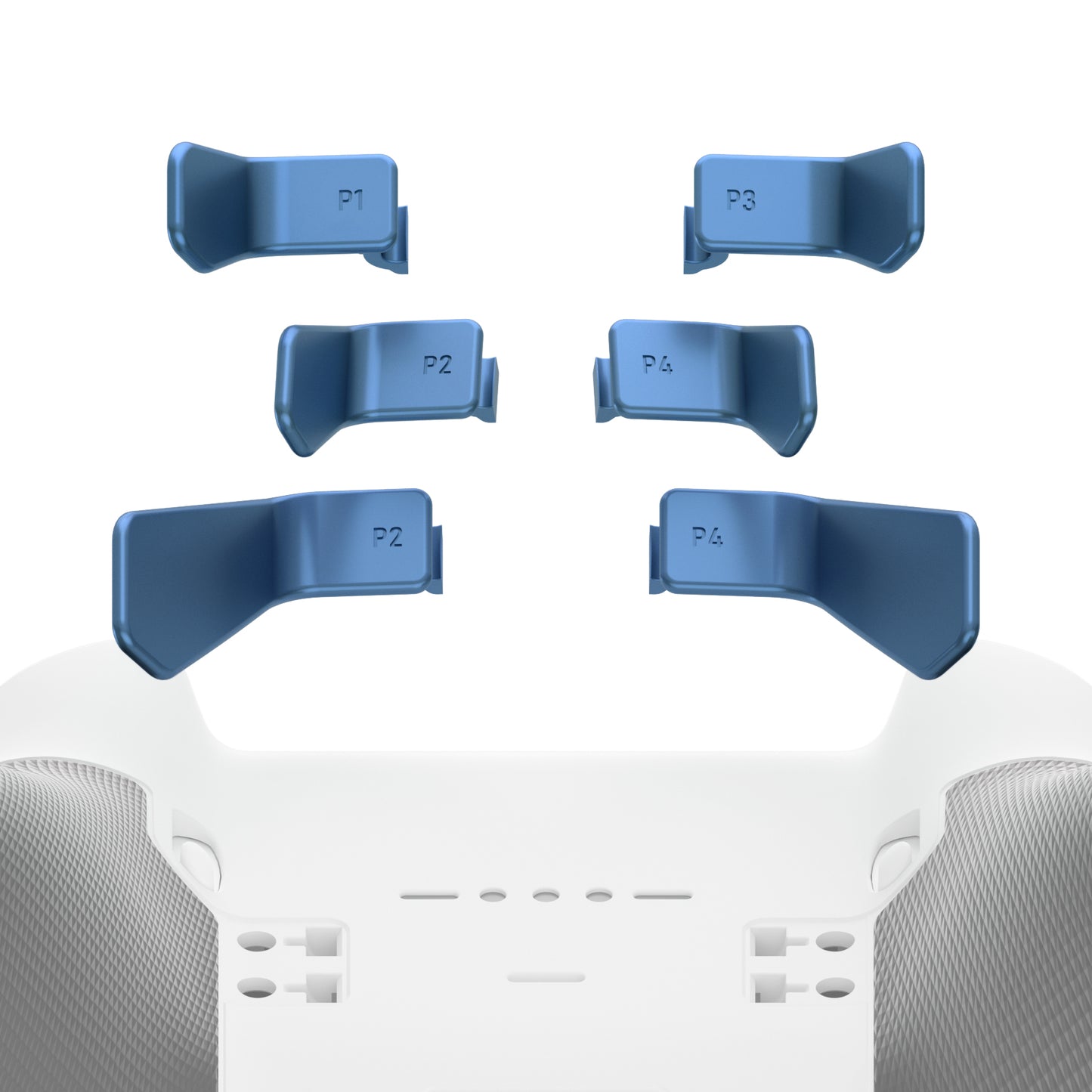 eXtremeRate Retail Metalic Neptune Blue 6in1 Replacement Interchangeable Swift Back Paddles for Xbox One Elite & Elite Series 2 Controller