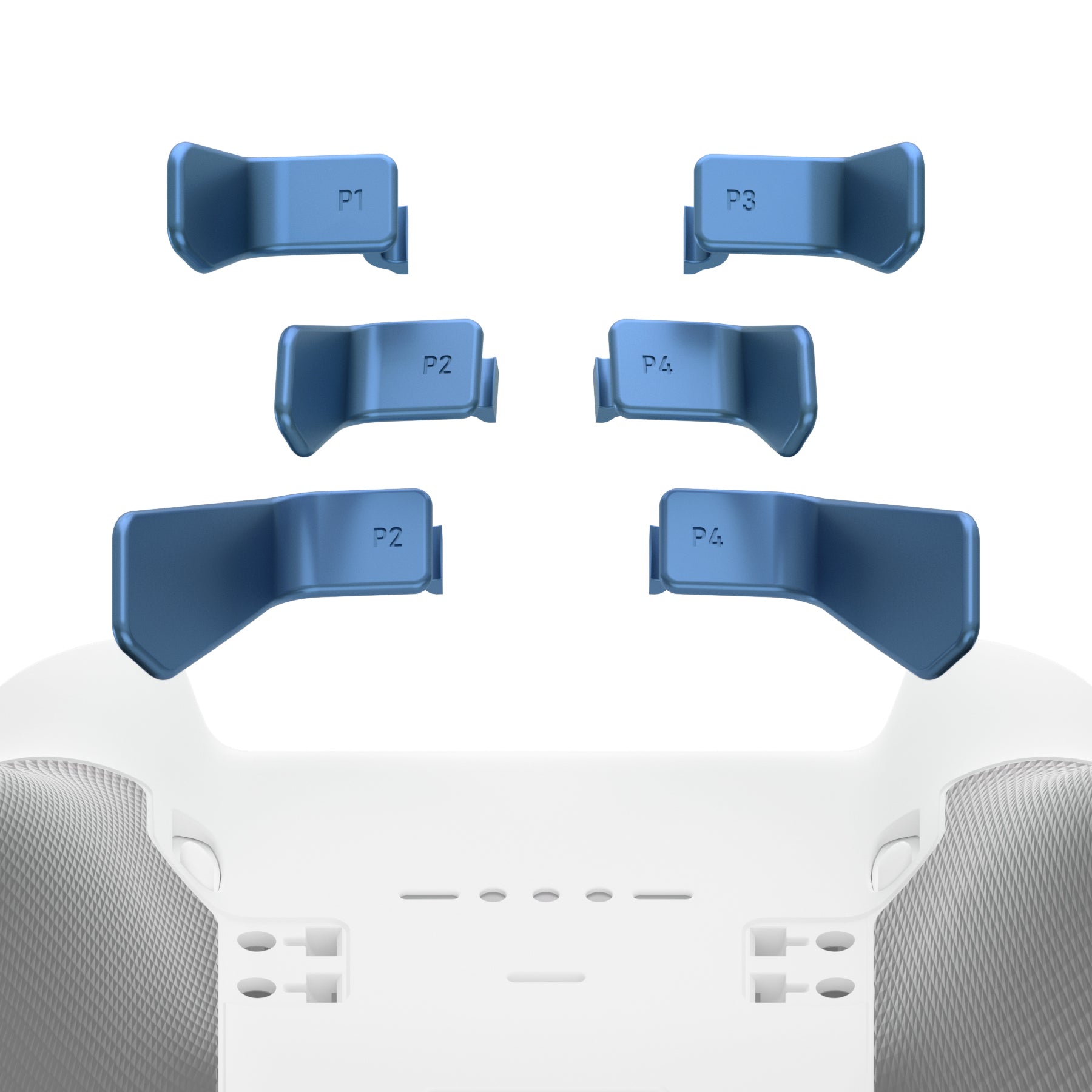 eXtremeRate Retail Metalic Neptune Blue 6in1 Replacement Interchangeable Swift Back Paddles for Xbox One Elite & Elite Series 2 Controller