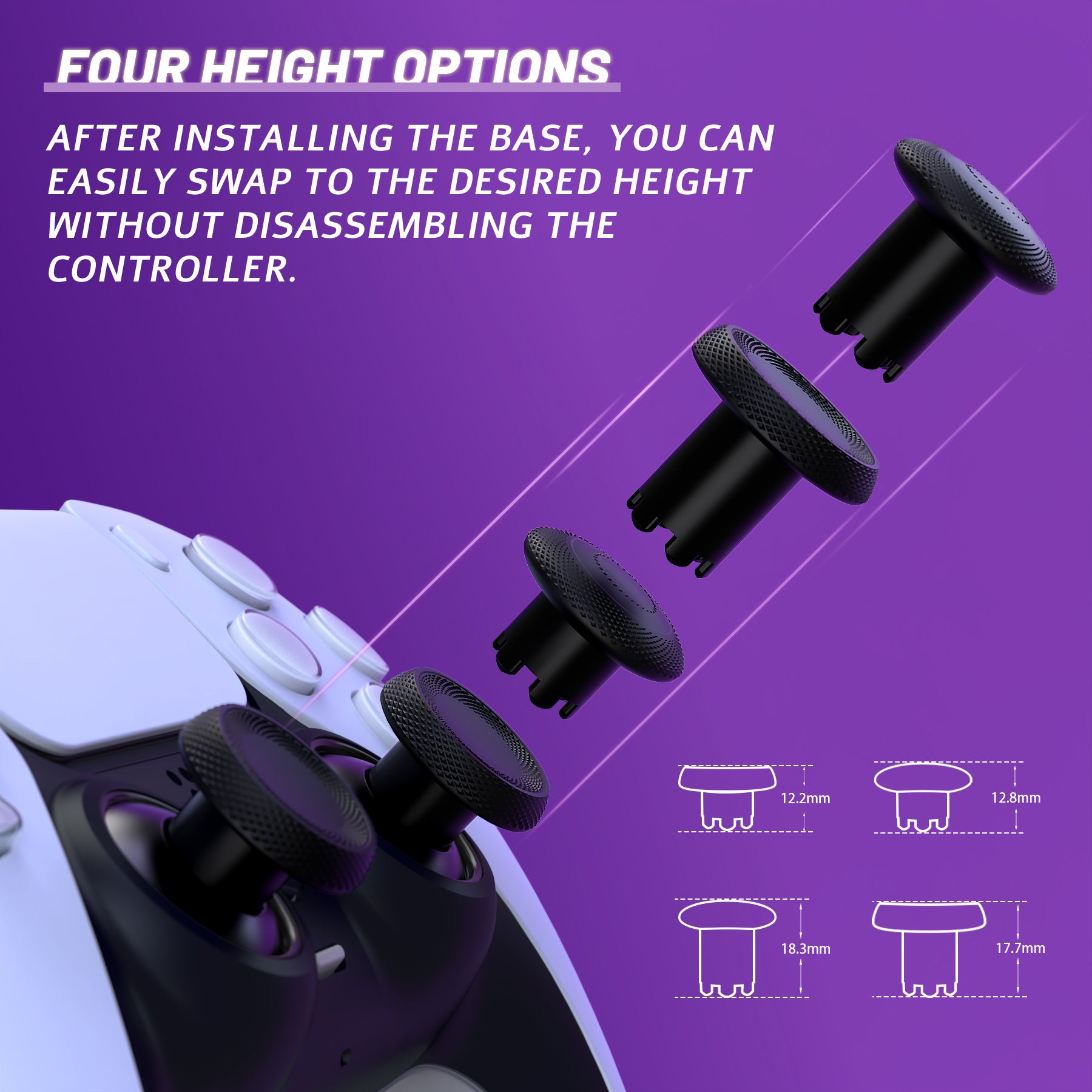 eXtremeRate PS5 & PS4 Controller ThumbsGear V3 Interchangeable