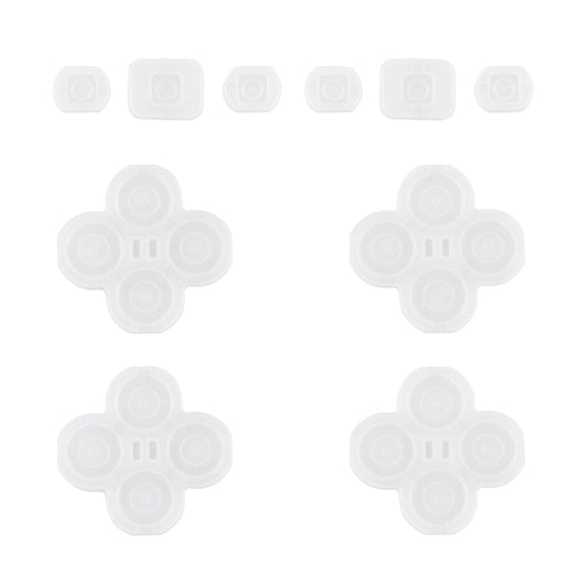 eXtremeRate 10 pcs Replacement Silicone Rubber Button Pads for eXtremeRate DFS LED Kit Compatible with Switch Joycon eXtremeRate