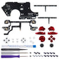 eXtremeRate Multi-Colors Luminated Button DTFS LED Kit for NS Switch Pro Controller - Scarlet Red