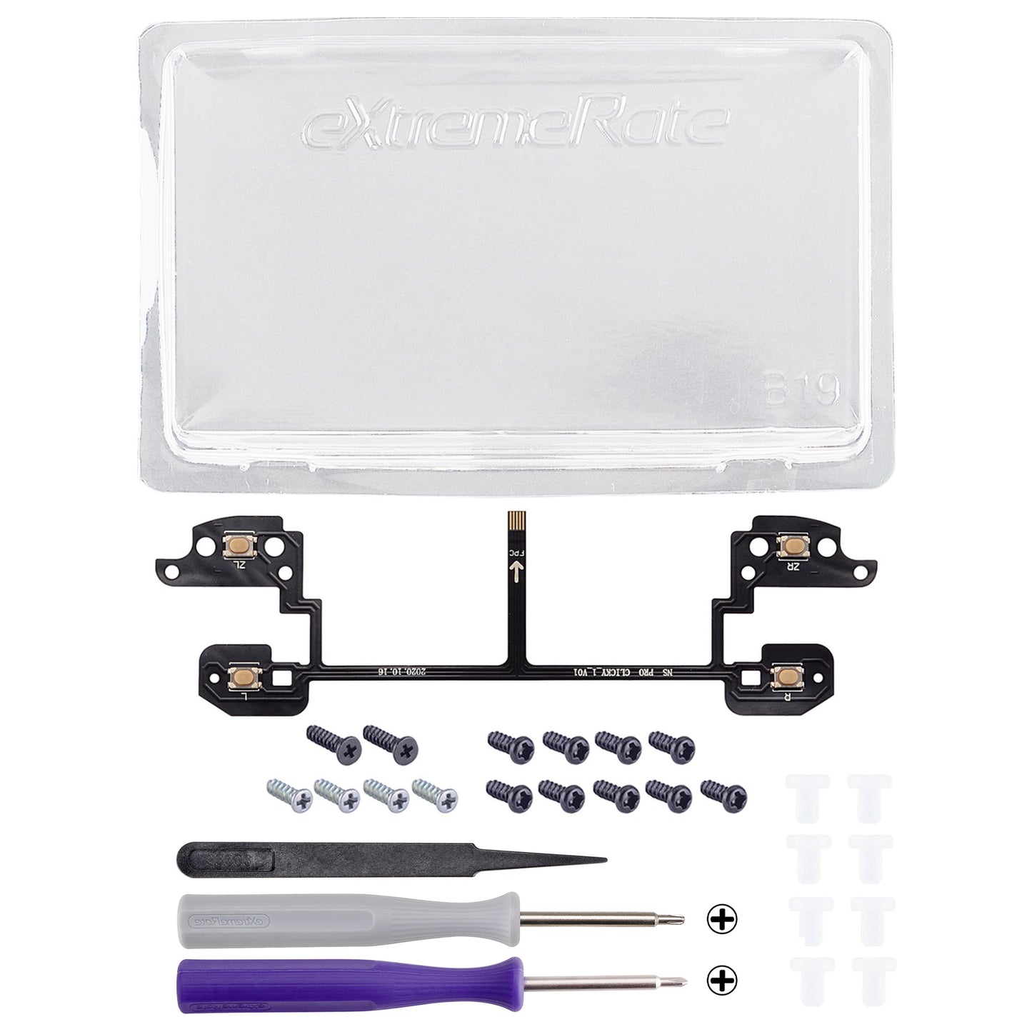 eXtremeRate Clicky Hair Trigger Kit for Nintendo Switch Pro Controller Shoulder Buttons