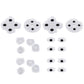 eXtremeRate 18 pcs Replacement Silicone Rubber Conductive Button Pads for eXtremeRate DTFS LED Kit Compatible with NS Switch Pro Controller