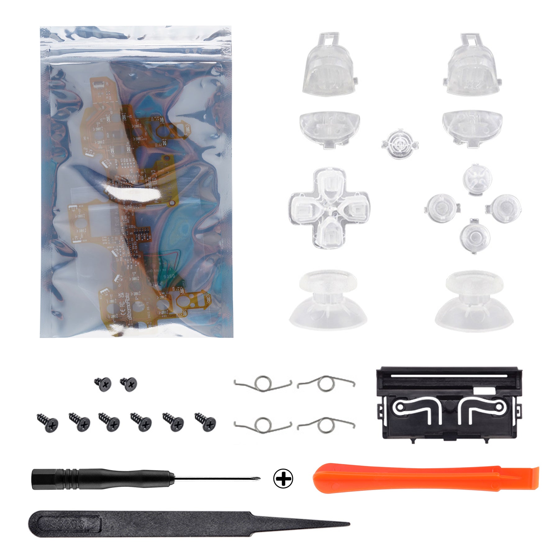 eXtremeRate Multi-Colors Luminated D-pad Thumbstick Trigger Home