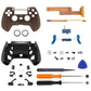 eXtremeRate Retail Wood Grain DECADE Tournament Controller (DTC) Upgrade Kit for ps4 Controller JDM-040/050/055, Upgrade Board & Ergonomic Shell & Back Buttons & Trigger Stops - Controller NOT Included - P4MG006