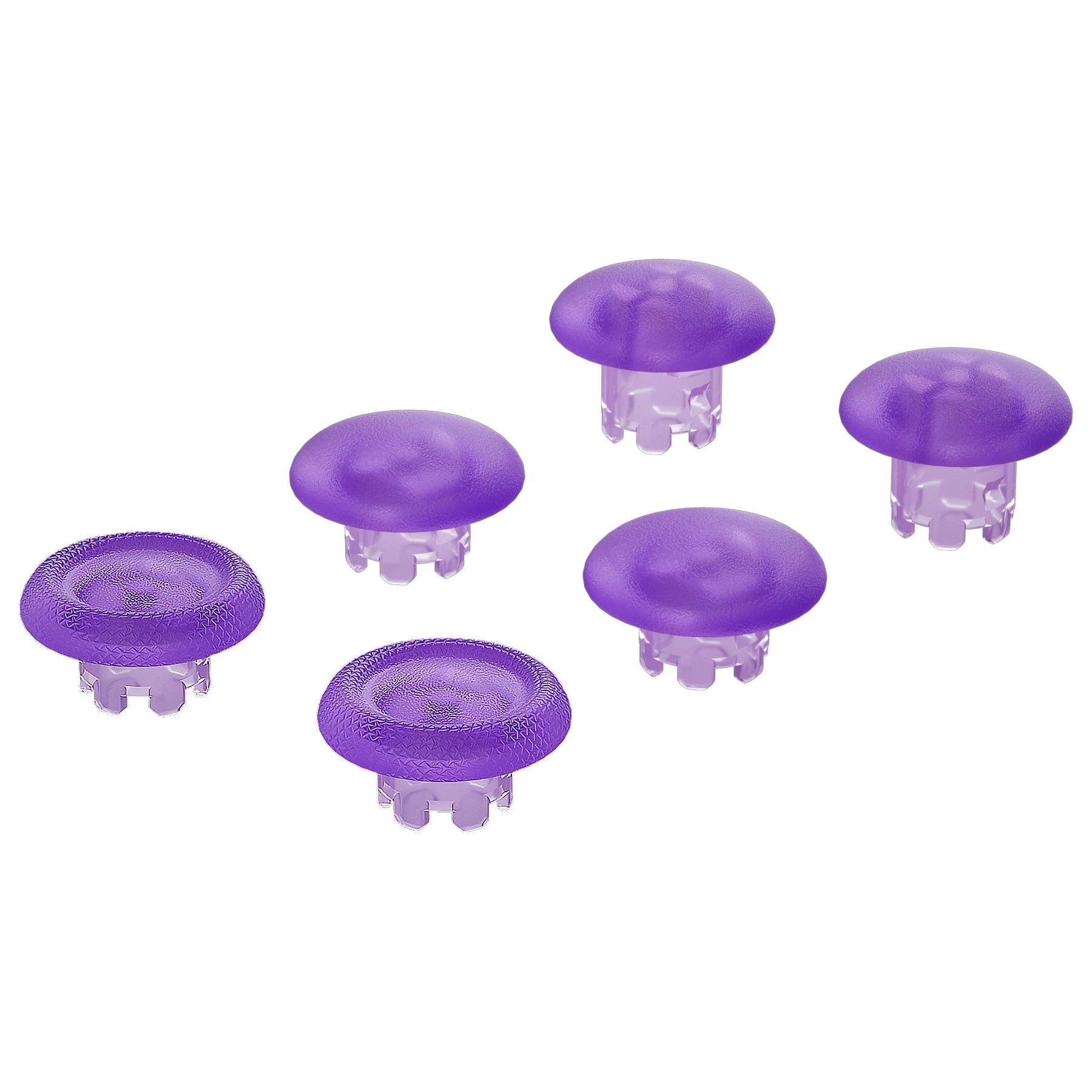 eXtremeRate Replacement Swappable Thumbsticks for PS5 Edge Controller - Clear Atomic Purple eXtremeRate