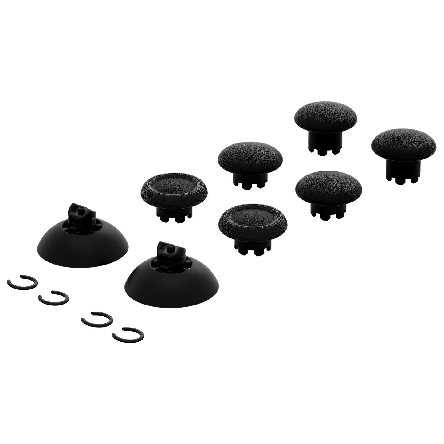 eXtremeRate EDGE Sticks Replacement Interchangeable Thumbsticks for PS5 & PS4 All Model Controllers - Black