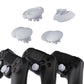 eXtremeRate EDGE Sticks Replacement Interchangeable Thumbsticks for PS5 & PS5 Edge & PS4 All Model Controllers - Solid White