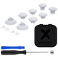 eXtremeRate EDGE Sticks Replacement Interchangeable Thumbsticks for PS5 & PS4 All Model Controllers - Robot White