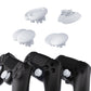 eXtremeRate EDGE Sticks Replacement Interchangeable Thumbsticks for PS5 & PS5 Edge & PS4 All Model Controllers - Robot White