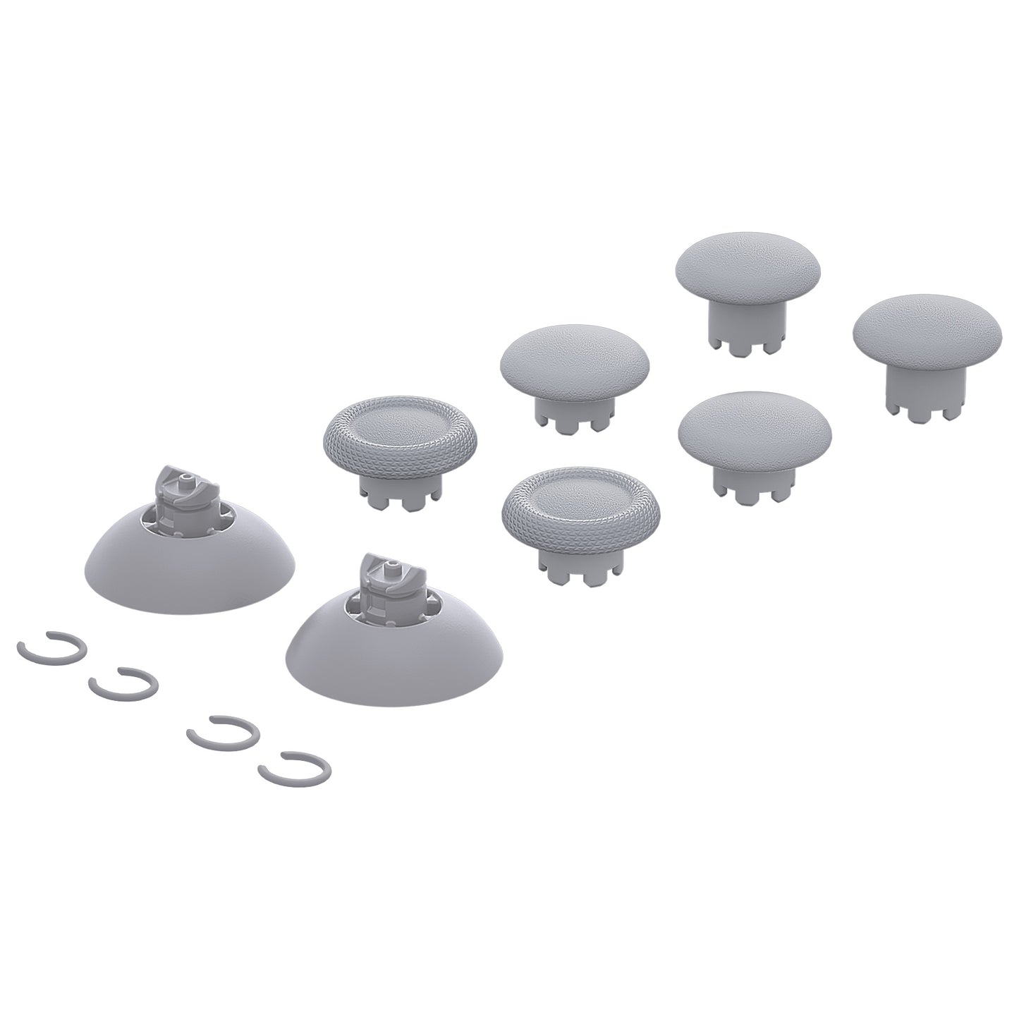 eXtremeRate EDGE Sticks Replacement Interchangeable Thumbsticks for PS5 & PS4 All Model Controllers - New Hope Gray