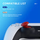 eXtremeRate EDGE Sticks Replacement Interchangeable Thumbsticks for PS5 & PS5 Edge & PS4 All Model Controllers - Carmine Red