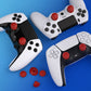 eXtremeRate EDGE Sticks Replacement Interchangeable Thumbsticks for PS5 & PS5 Edge & PS4 All Model Controllers - Carmine Red