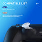 eXtremeRate EDGE Sticks Replacement Interchangeable Thumbsticks for PS5 & PS5 Edge & PS4 All Model Controllers - Clear