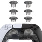 eXtremeRate EDGE Sticks Replacement Interchangeable Thumbsticks for PS5 & PS5 Edge & PS4 All Model Controllers - Clear Black