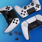 eXtremeRate EDGE Sticks Replacement Interchangeable Thumbsticks for PS5 & PS5 Edge & PS4 All Model Controllers - Clear Black