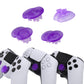 eXtremeRate EDGE Sticks Replacement Interchangeable Thumbsticks for PS5 & PS5 Edge & PS4 All Model Controllers - Clear Atomic Purple