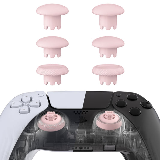 eXtremeRate EDGE Sticks Replacement Interchangeable Thumbsticks for PS5 & PS5 Edge & PS4 All Model Controllers - Cherry Blossoms
