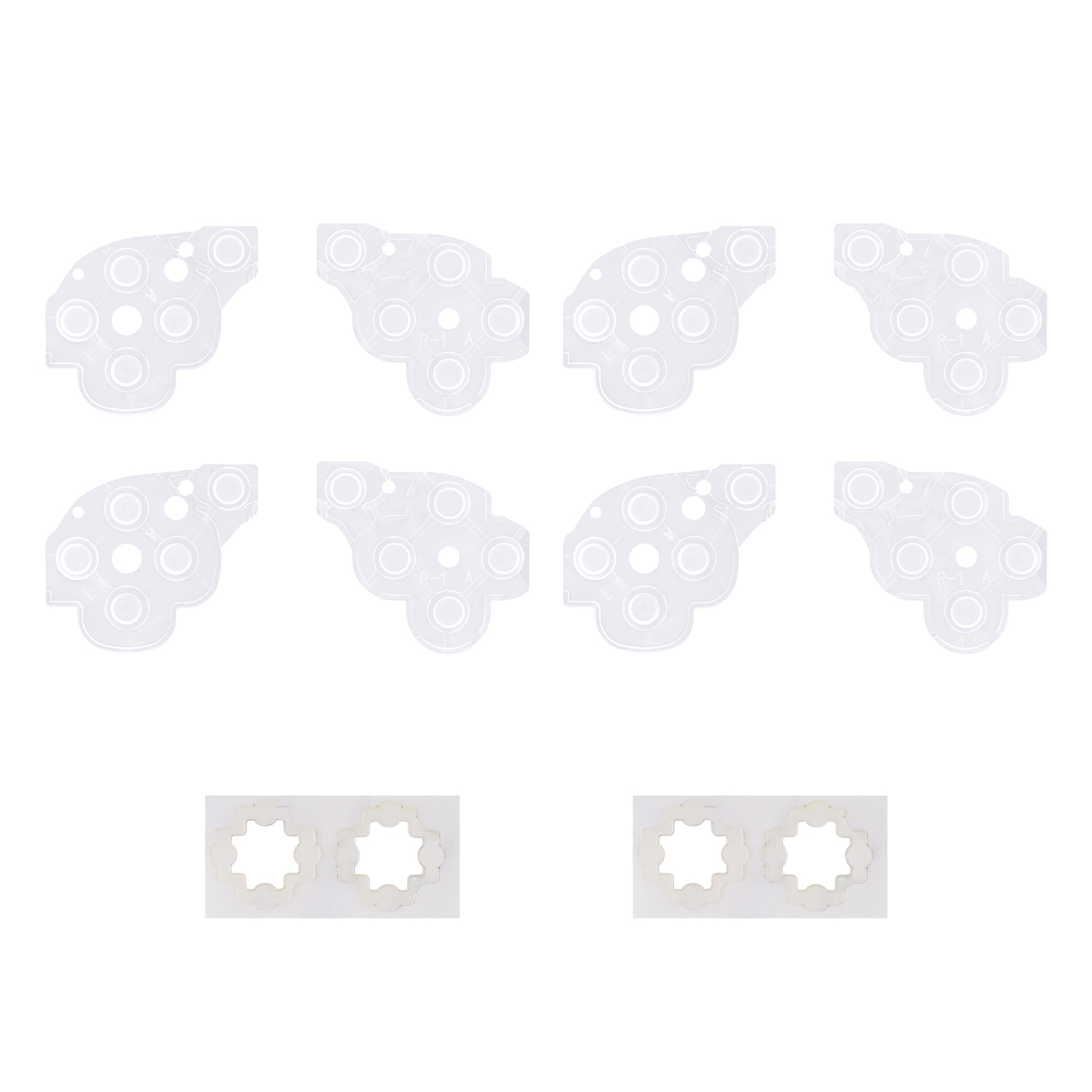eXtremeRate 8 pcs Replacement Silicone Rubber ABXY & Dpad Button Pads for eXtremeRate Face Clicky Kit Compatible with Steam Deck LCD & OLED eXtremeRate