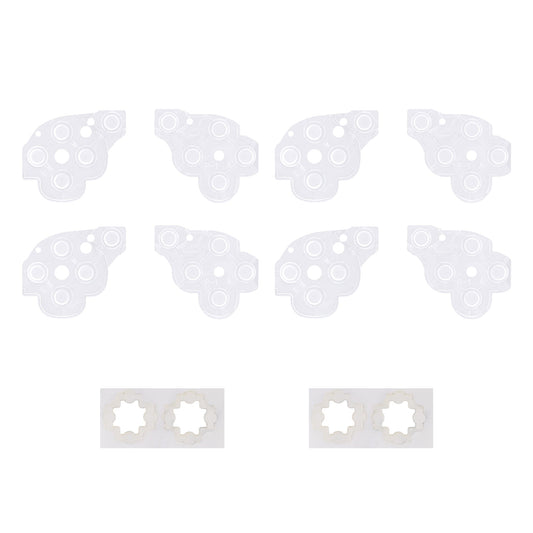 eXtremeRate 8 pcs Replacement Silicone Rubber ABXY & Dpad Button Pads for eXtremeRate Face Clicky Kit Compatible with Steam Deck LCD & OLED eXtremeRate