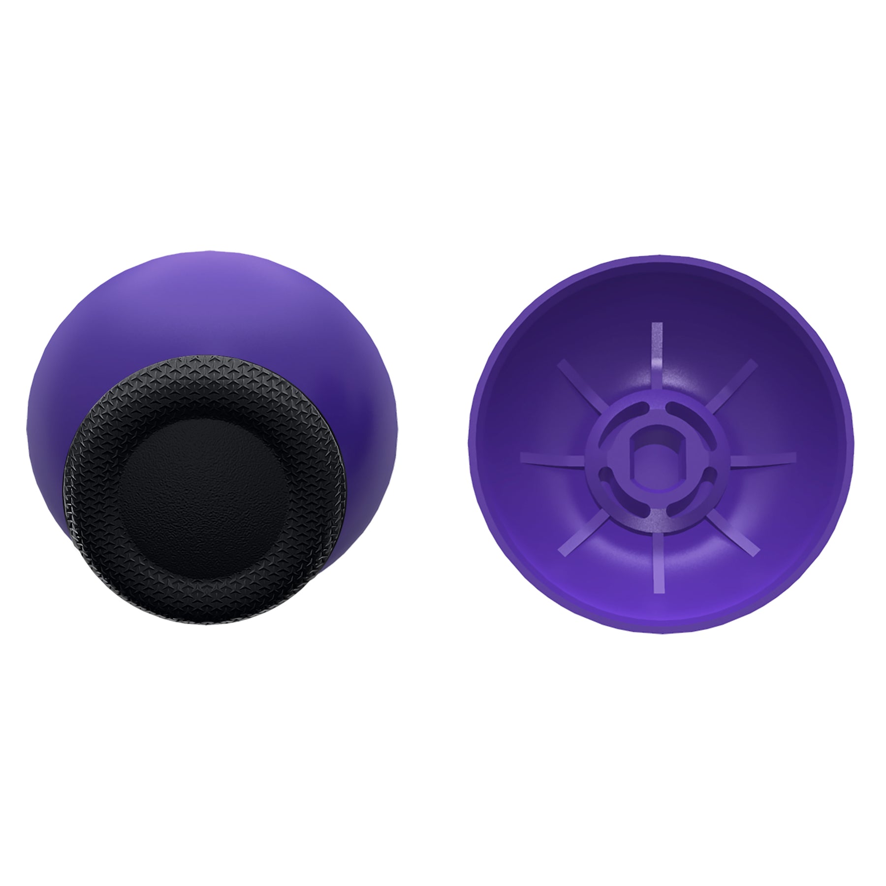 eXtremeRate Retail Purple & Black Dual-Color Replacement Thumbsticks for PS5 Controller, Custom Analog Stick Joystick Compatible with PS5, for PS4 All Model Controller - JPF637