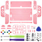 eXtremeRate Custom Replacement Full Set Shell with Buttons for Nintendo Switch OLED - Cherry Pink