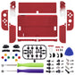 eXtremeRate Custom Replacement Full Set Shell with Buttons for Nintendo Switch OLED - Scarlet Red
