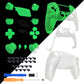 eXtremeRate Replacement Full Set Shells with Buttons Compatible with PS5 Controller BDM-030/040/050 - Glow in Dark - Green