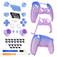eXtremeRate Replacement Full Set Shells with Buttons Compatible with PS5 Controller BDM-030/040/050 - Gradient Translucent Bluebell