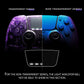 Replacement Full Set Shells with Buttons Compatible with PS5 Edge Controller - Chameleon Purple Blue eXtremeRate