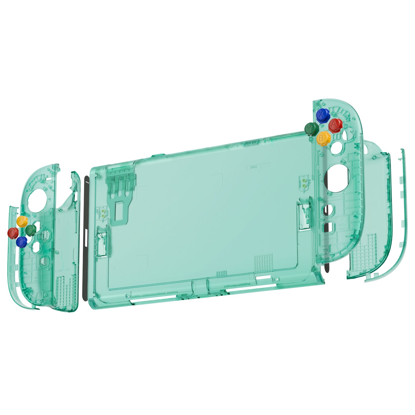 eXtremeRate DIY Replacement Full Set Shells with Buttons for Nintendo Switch 2 - Essence Version - Emerald Green