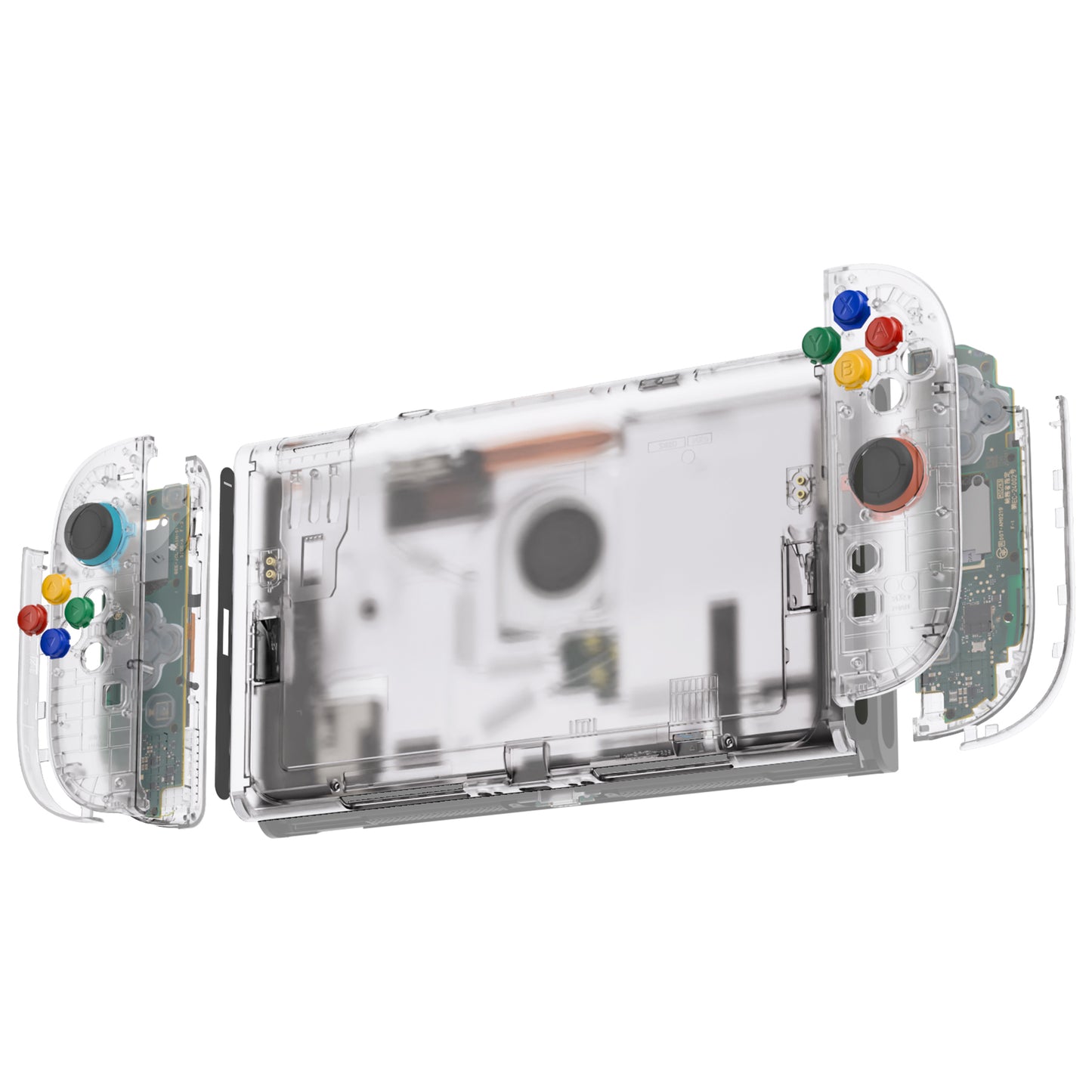 eXtremeRate DIY Replacement Full Set Shells with Buttons for Nintendo Switch 2 - Essence Version - Clear