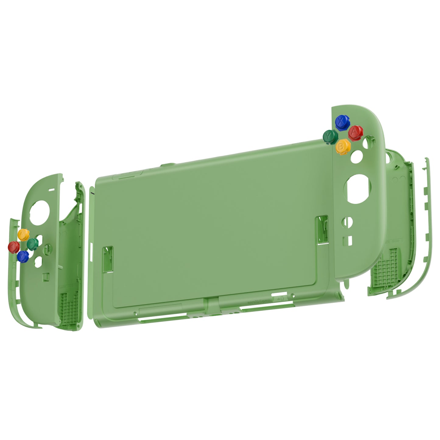 eXtremeRate DIY Replacement Full Set Shells with Buttons for Nintendo Switch 2 - Essence Version - Matcha Green