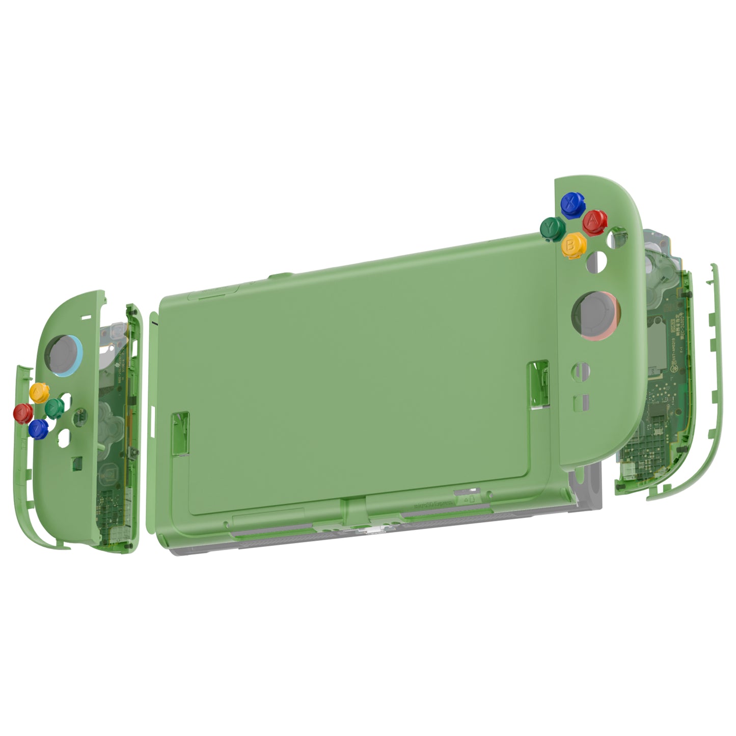 eXtremeRate DIY Replacement Full Set Shells with Buttons for Nintendo Switch 2 - Essence Version - Matcha Green