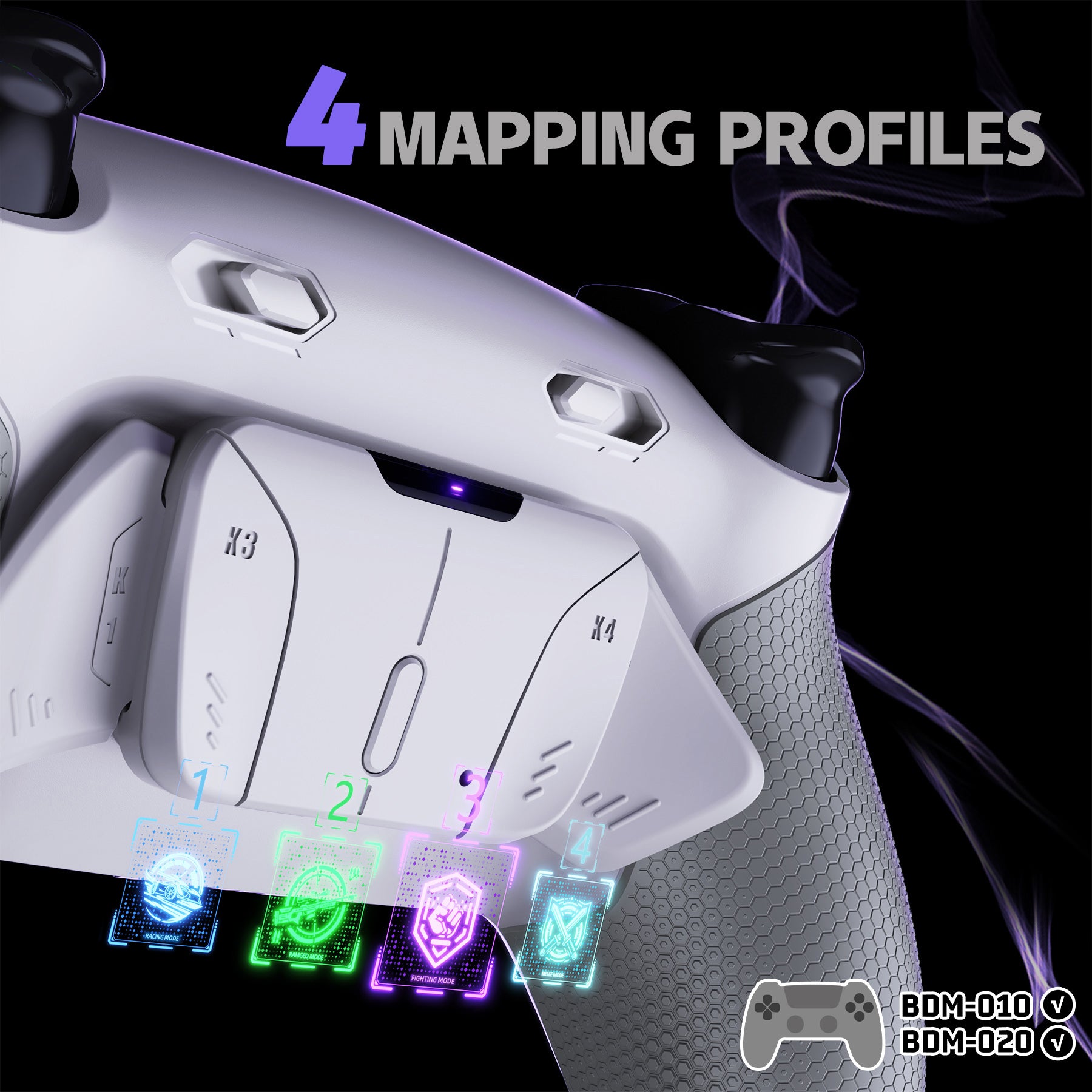 eXtremeRate RISE4 Plus MAX Back Paddles Kit with Clicky Trigger