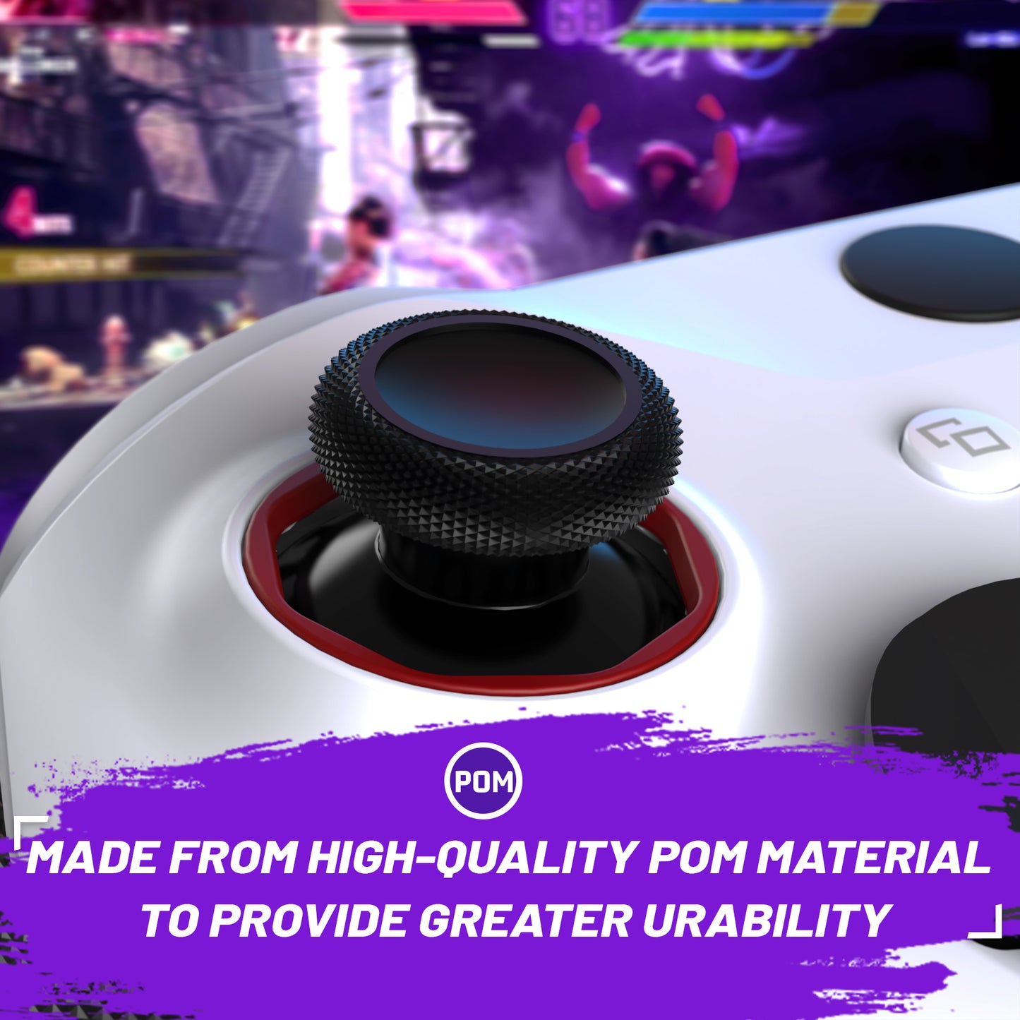 eXtremeRate Redesigned Replacement Octagonal Gated Sticks Accent Rings for Xbox Elite Series 2 Core & Elite Series 2 & Xbox Elite, for eXtremeRate ASR Version Shell for Xbox Series X/S Controller - Carmine Red