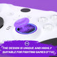 eXtremeRate Redesigned Replacement Octagonal Gated Sticks Accent Rings for Xbox Elite Series 2 Core & Elite Series 2 & Xbox Elite, for eXtremeRate ASR Version Shell for Xbox Series X/S Controller - Purple