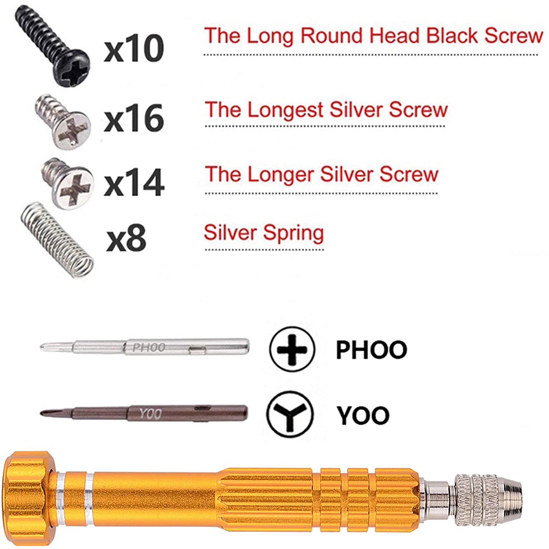 eXtremeRate Chrome Gold Glossy Replacement ABXY Direction Keys SR