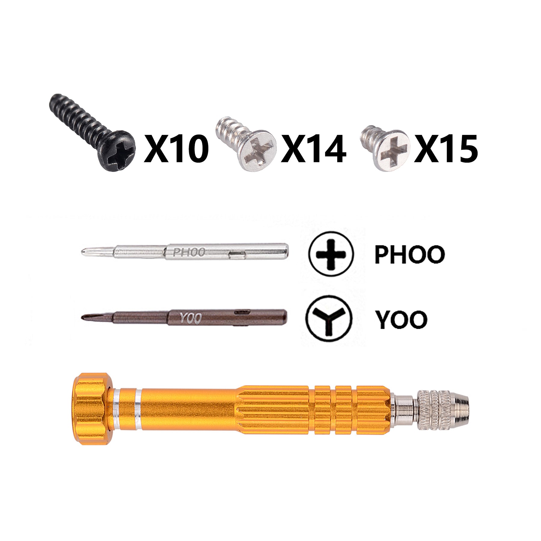 JOYTOY 構造部品と階段パーツセット eXtremeRate Replacement DIY Colorful ABXY Buttons Directions Keys