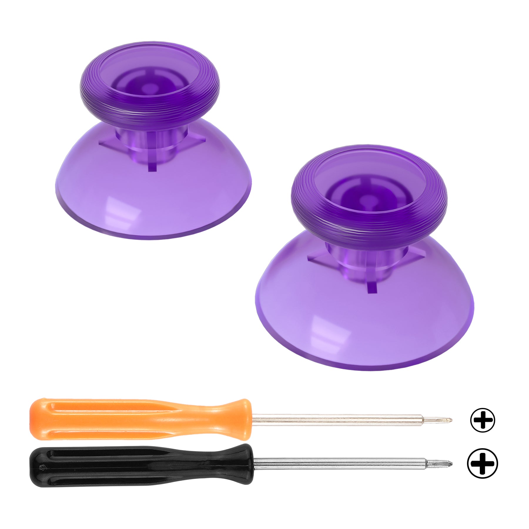 eXtremeRate Clear Atomic Purple Replacement 3D Joystick