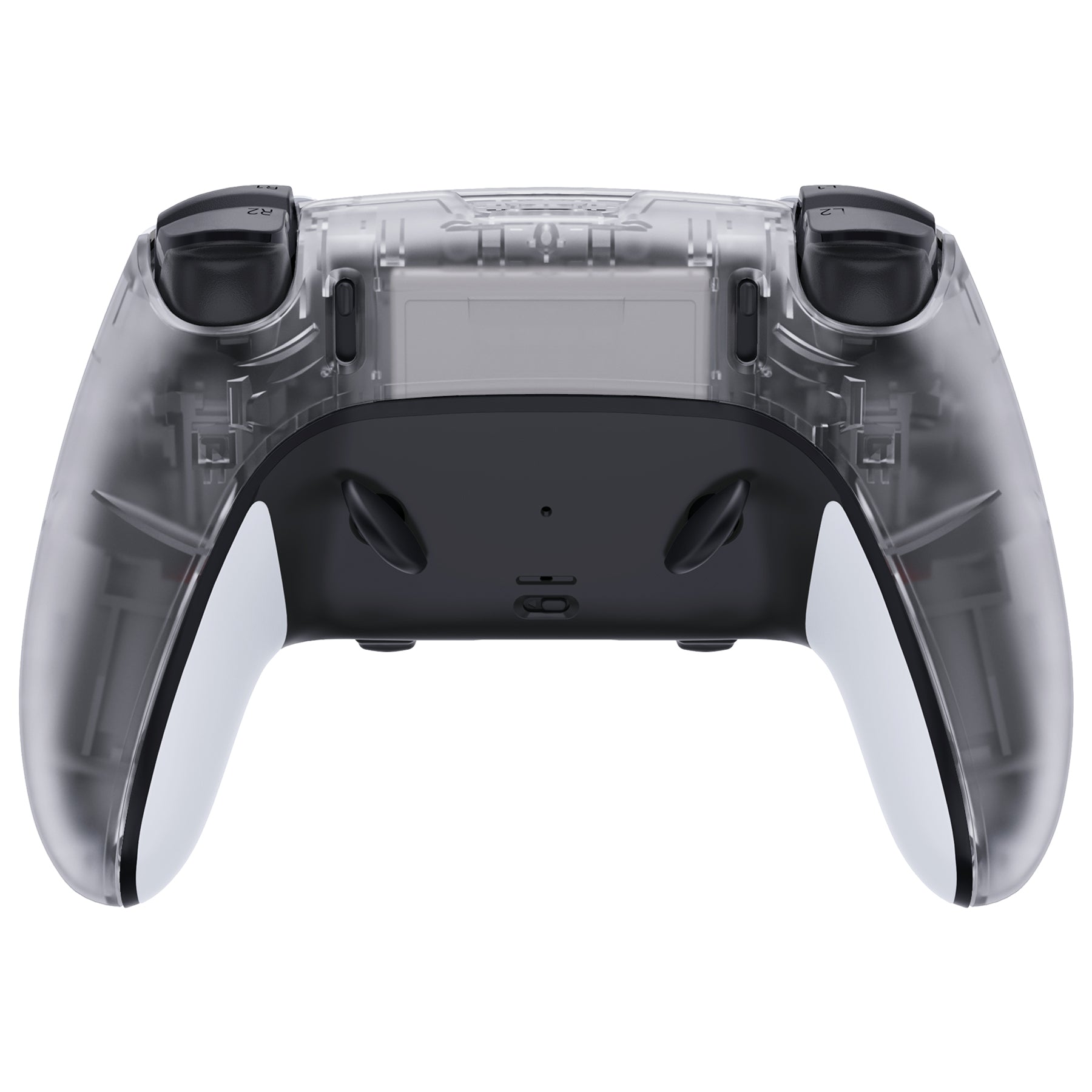 PS5 DualSense extremeRate製 背面カスタム eXtremeRate Clear Black Custom Back Housing Bottom Shell