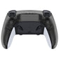 Replacement Back Housing Bottom Shell Compatible with PS5 Edge Controller - Clear Black eXtremeRate