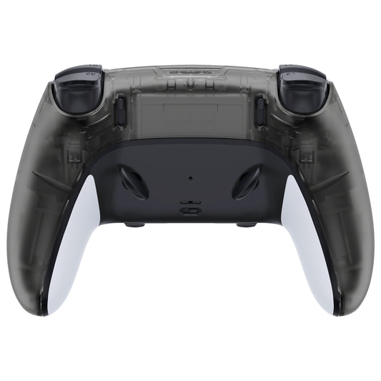 Replacement Back Housing Bottom Shell Compatible with PS5 Edge Controller - Clear Black eXtremeRate