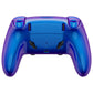Replacement Full Set Shells with Buttons Compatible with PS5 Edge Controller - Chameleon Purple Blue eXtremeRate