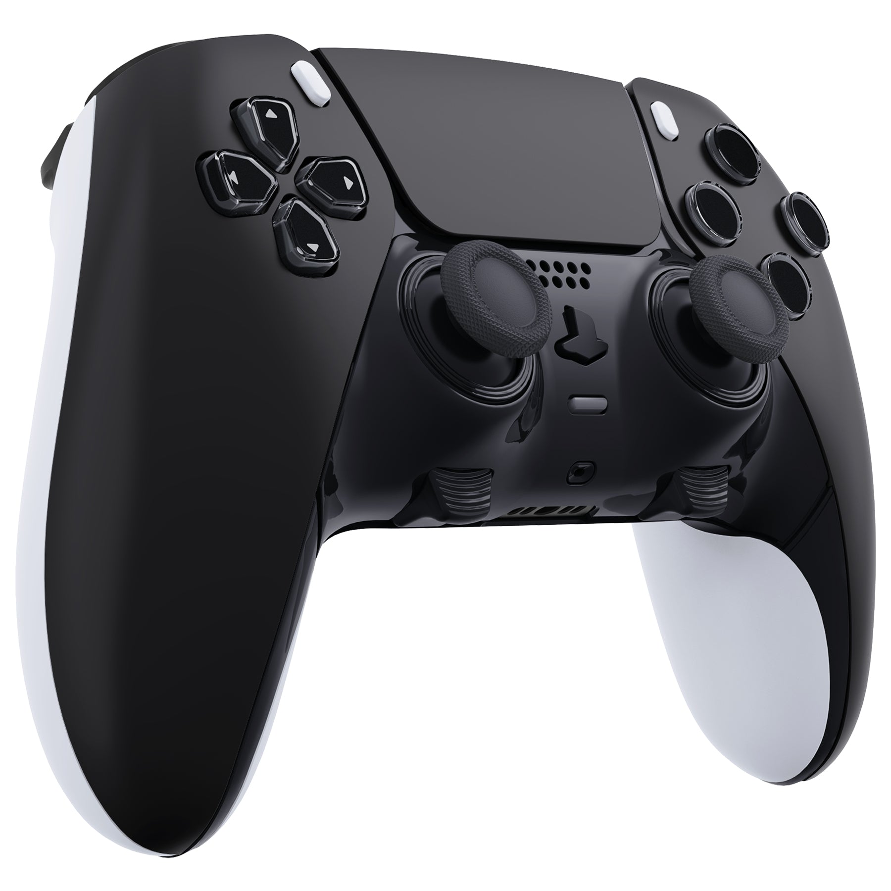 PS5 eXtremeRate DualSenseカスタムコントローラー eXtremeRate Black Left Right Front Housing Shell with Touchpad