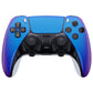 Replacement Left Right Front Housing Shell with Touchpad Compatible with PS5 Edge Controller - Chameleon Purple Blue eXtremeRate