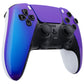 Replacement Left Right Front Housing Shell with Touchpad Compatible with PS5 Edge Controller - Chameleon Purple Blue eXtremeRate