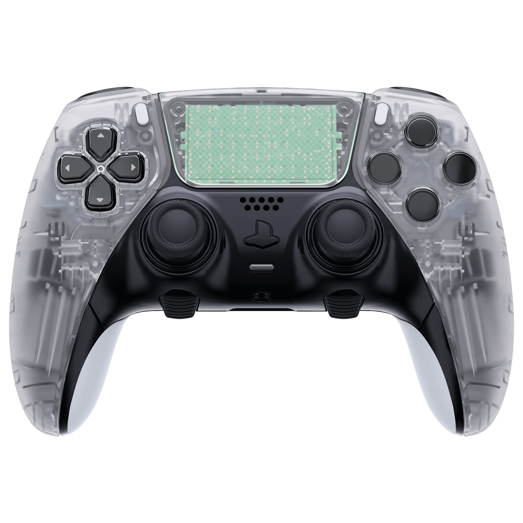 eXtremeRate Clear Left Right Front Housing Shell with Touchpad